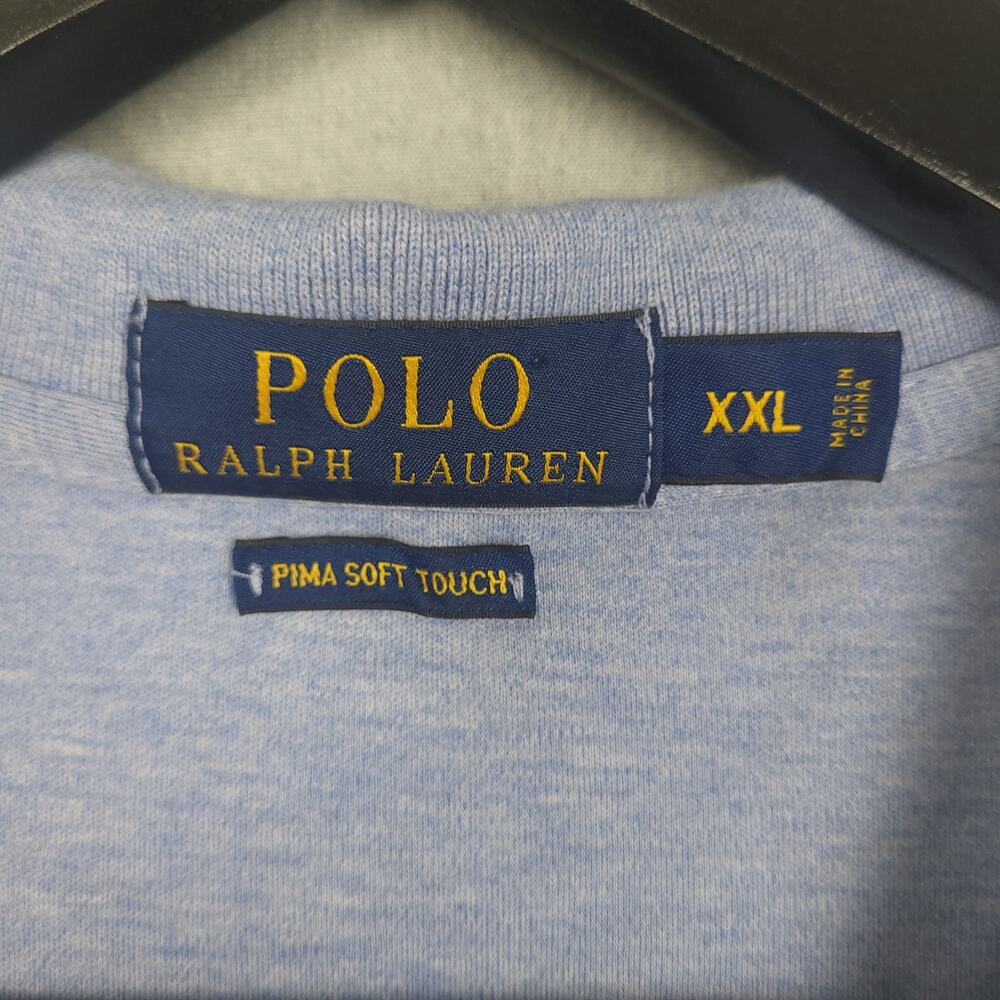 Polo Ralph Lauren Mens Short Sleeve Polo Shirt Sz XXL Flesh Pony Pima Soft Touch - Picture 6 of 9